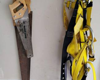 Full Body Safety Harness, Assortment of Hand Saws