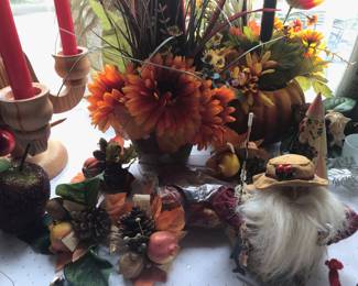 Assortment of Christmas Decor and Ornaments