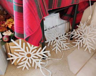 Assortment of Christmas Decor and Ornaments