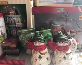 Assortment of Christmas Decor and Ornaments