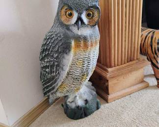 Plastic Blow Mold Owl Decoy