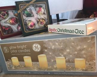 Assortment of Christmas Decor and Ornaments