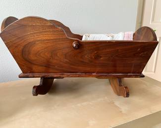 Mahogany Doll Cradle