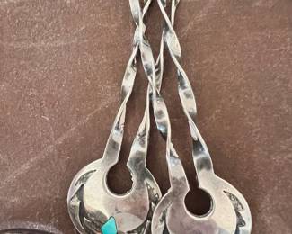 Sterling & Turquoise Hair Pins
