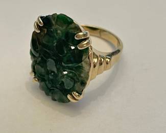 Carved Jade Ring