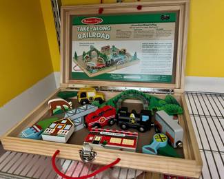Melissa & Doug Take Along Railroad
