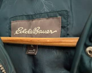 Eddie Bauer Dark Green Parka - Size Petite Small