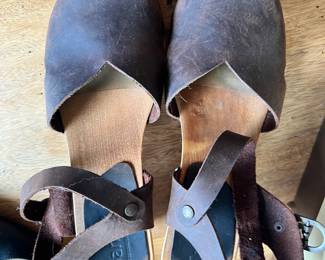 Sanita Matrix Wedge Sandals