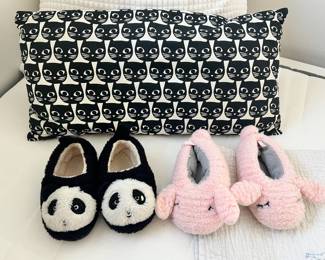 Ikea Mattram Cat Face Pillow, Children's Slippers