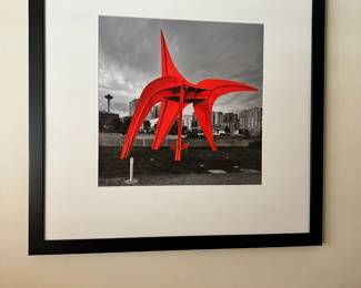 Framed & Matted Photograph of Seattle Monorail