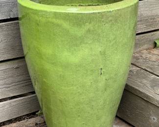 Green Glaze Ceramic Planter