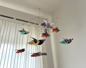 Colorful Pinwheel Nursery Mobile