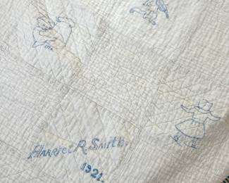 1921 Embroidered Quilt