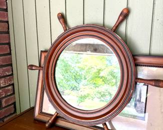 Ships Wheel Mirror
