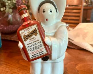 Limoges Porcelain Pierrot Cointreau Liquor Decanter