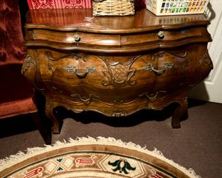 Vintage Italian Serpentine Cherry Dresser