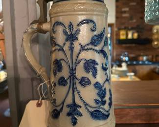 White pottery Ithaca New York antique master Stein