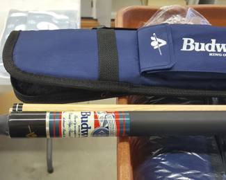 Budweiser King Of Beers Genuine Pool Cue Stick With Carrying Case