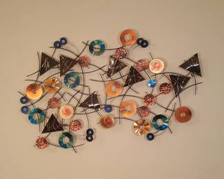 C. Jere Signed 'Kaleidoscope' Contemporary Abstract Wall Art