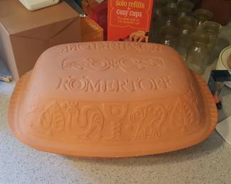 Vintage Romertopf Terracotta Clay Baker 