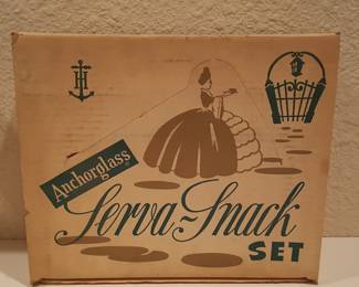 Anchor Hocking Anchorglass Serva-Snack Set