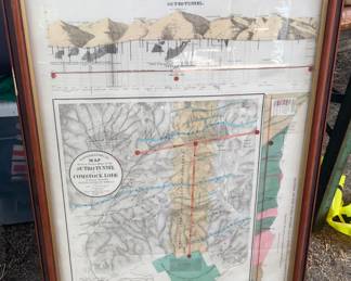 Old map framed