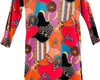 VINTAGE Psychedelic Print Dress