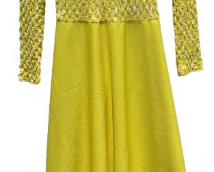 Lemon yellow maxi vintage