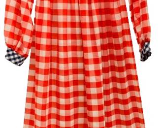 VINTAGE Lois Ann Jrs Dallas 70s Gingham Dress