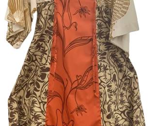 VINTAGE Handprinted Tiki Togs Fiji Dress