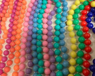 Colorful beaded necklaces