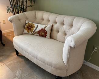 Fabric loveseat