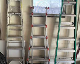 Ladders (middle is Little Giant ladder)