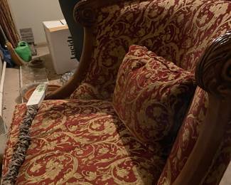 overstuffed side chair