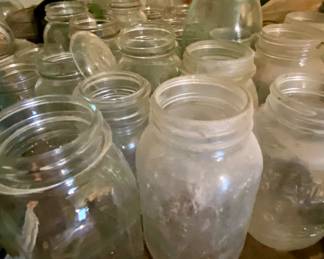 Many canning jars