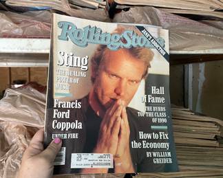 Several years of Rolling Stone, 80s-90s