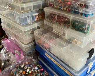 Tons of beads and jewelry making supplies