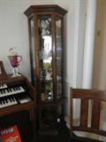 Curio cabinet.
