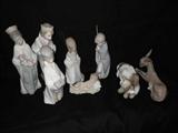 9 piece Llardo Nativity.