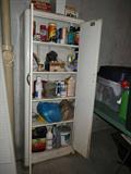 Metal cabinet.