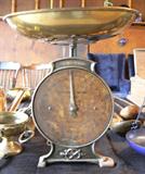 Brass household scale
