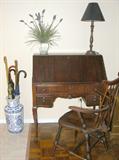 Antique slant-front desk