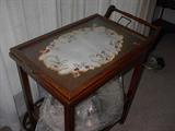 Beautiful vintage tea cart.