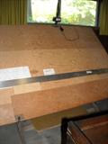 Huge drafting table.