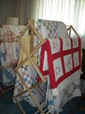 NMore and more hand quilted quilts.