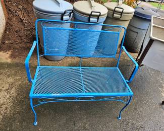 Outdoor metal 2 seater chair