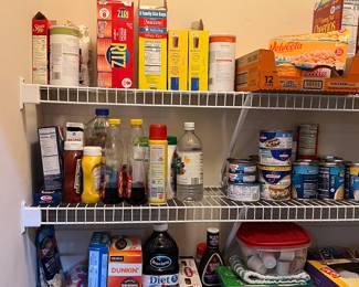 Pantry items and cleaners