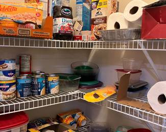 Pantry items and cleaners