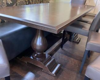 Trestle Table 7' W  x 35" D x 30" H $650