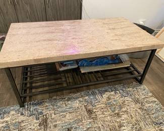 Sofa Table with Iron Bottom 48" W x 26" D x 19" H $250 